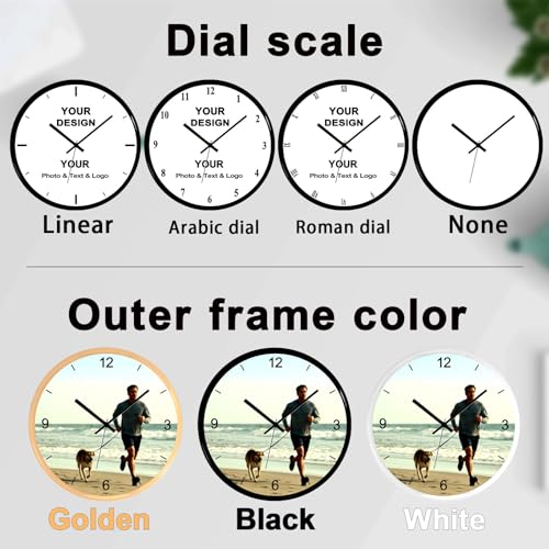 Reloj de Pared Personalizado con Foto y Texto miniatura 5