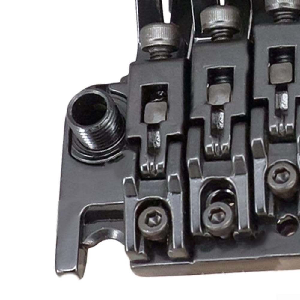 Floyd Rose Tremolo-Brücke aus Zinklegierung, Doppelverriegelungssystem, Tremolo-Brücken-Set für E-Gitarren (schwarz)