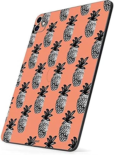 Skinit Tablet Decal Skin Compatible with iPad Pro 11in (2021) - Bouffants and Broken Hearts Gray Scale Pineapple Design