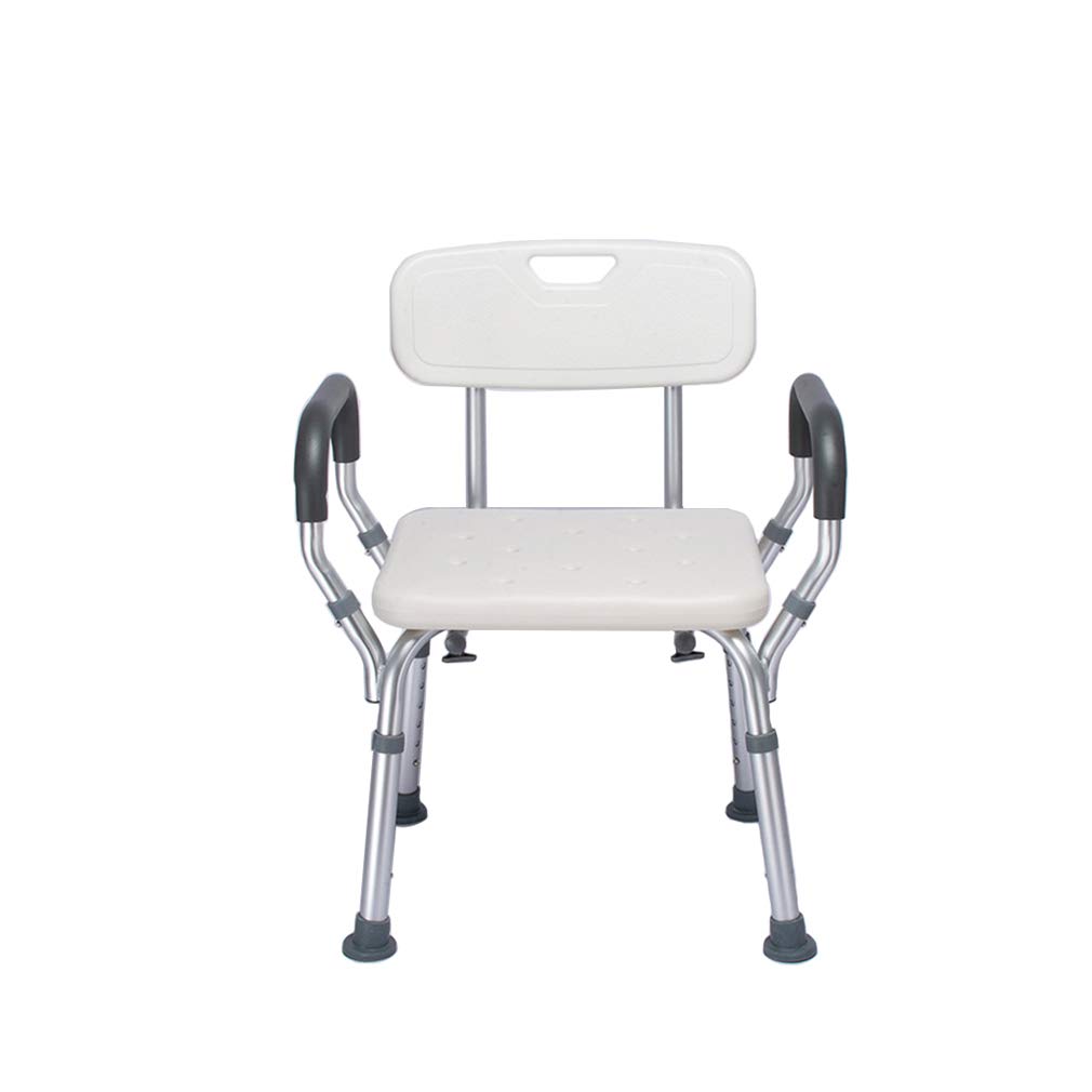 Banc de douche réglable 38-51 cm avec pieds en caoutchouc antidérapants