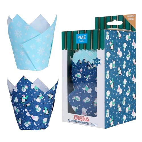 PME Tulipas Navideñas para Muffins - Congelado (Set de 24)