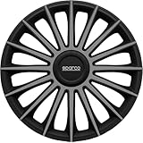 Sparco spc1493bkgr Treviso 13インチ 4個セット ブラック/シルバー