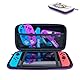Subsonic SA5504 Just Dance 2019 - Harte und stoßfeste Aufbewahrungstasche für Nintendo Switch - EVA-Etui mit Reißverschluss Purple/blau