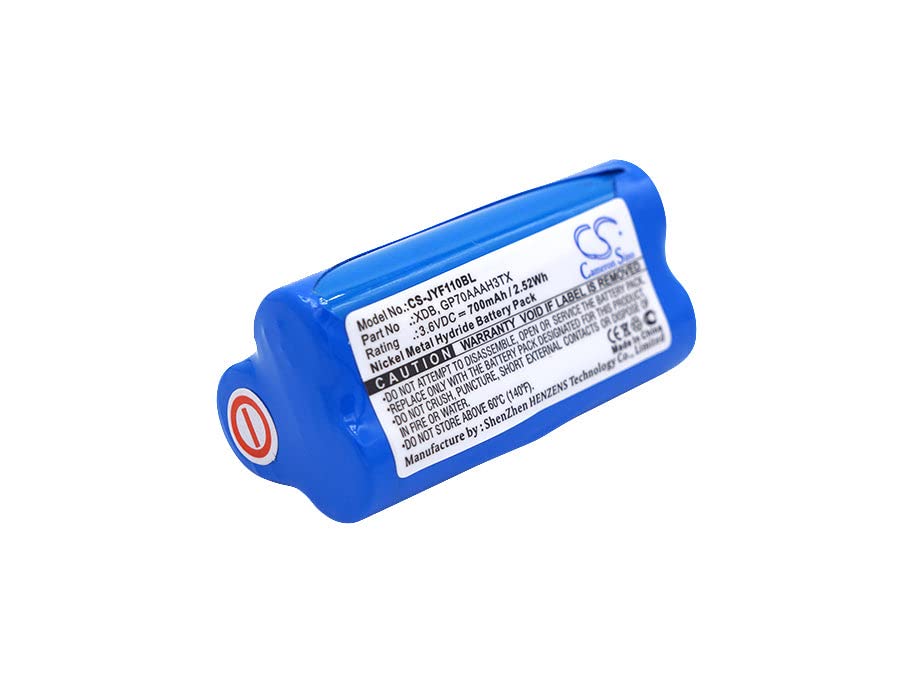 VI VINTRONS Battery for JAY Transmitter XDE, UDB2, UDE Transmitter, UWB A001, VUF110, GP70AAAH3TX, XDB,