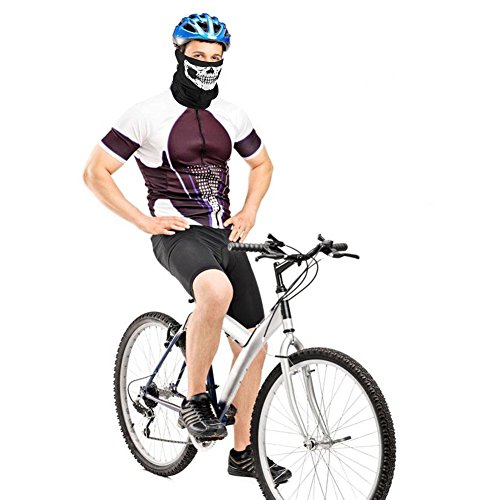 WOVTE Bandane moto senza cuciture Skull Headwear