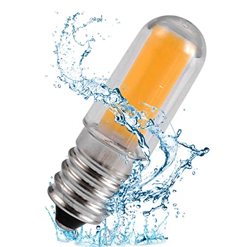 Yajimsa Bombilla para refrigerador - Lámpara Frigorífico 3W E14 Blanco Cálido | Sin Ruido, Apto para luz Nocturna, luz de Horno, luz de Cubierta de Cocina, máquina de Coser, lámpara de Sal,