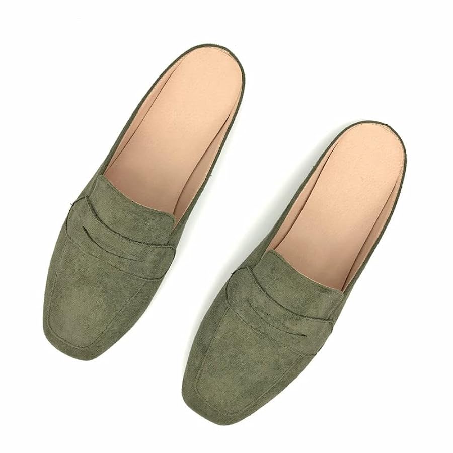 Amazon.com | Mules for Women Shoes Slip on Flats Backless