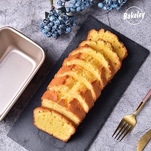 Bakeley Rectangle Loaf Pan, 1Lb Non-Stick Oblong Bread And Meat Bakeware For Oven Baking 7.28" × 4.52" X 2.55" #TOP3