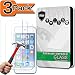 [3-Pack] iPod Touch 6&5 Screen Protector, PThink® [Tempered Glass] [9H Hardness] [Anti-Scratch] [Fingerprint Resistant] [Easy-Install] Glass Screen Protector for iPod Touch 5th/6th Generation (3-Pack)