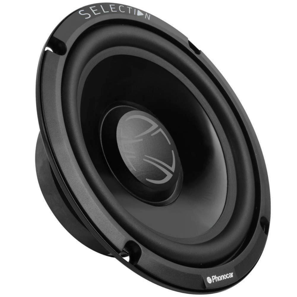 2 altoparlanti compatibile con PHONOCAR SELECTION 02085 woofer 16,50 cm 165 mm 6,5" diametro 70 watt rms 180 watt max 4 ohm 91 db spl auto, a coppia