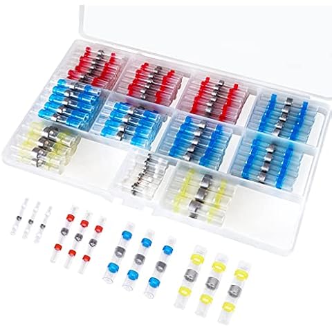 YEESON 180 Pcs Welding Connectors, Welding Joint Wire Connector, Heat Shrink Terminals for Cars and Ships, Waterproof and Durable Cover
