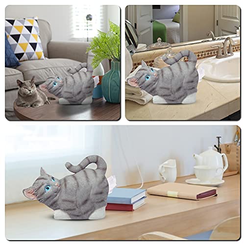 Cat Butt Tissue Holder Square Tissue Box Cover For Bathroom Home Decoration Paper Facial Tissue Dispenser Funny Gift #TOP3
