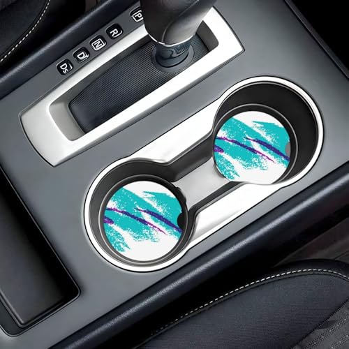 Posavasos de cerámica para auto 2.56 pulg 2 piezas miniatura 2