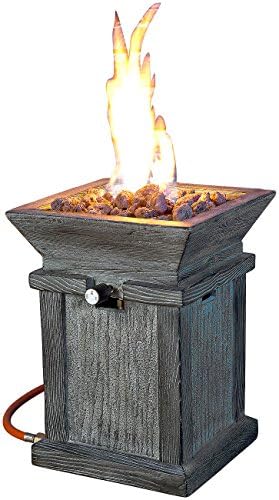 Bild 1 - Carlo Milano Gasfeuerstelle: Kompaktes Gas-Heiz- & Dekofeuer für Terrasse und Garten (Gaskamin Terrasse, Gasheizer, Heizstrahler Terrassenheizer)