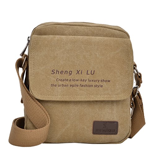 Messenger Bag sac de toile pour hommes avec sacoche bandoulière et sachet décontracté urbain B