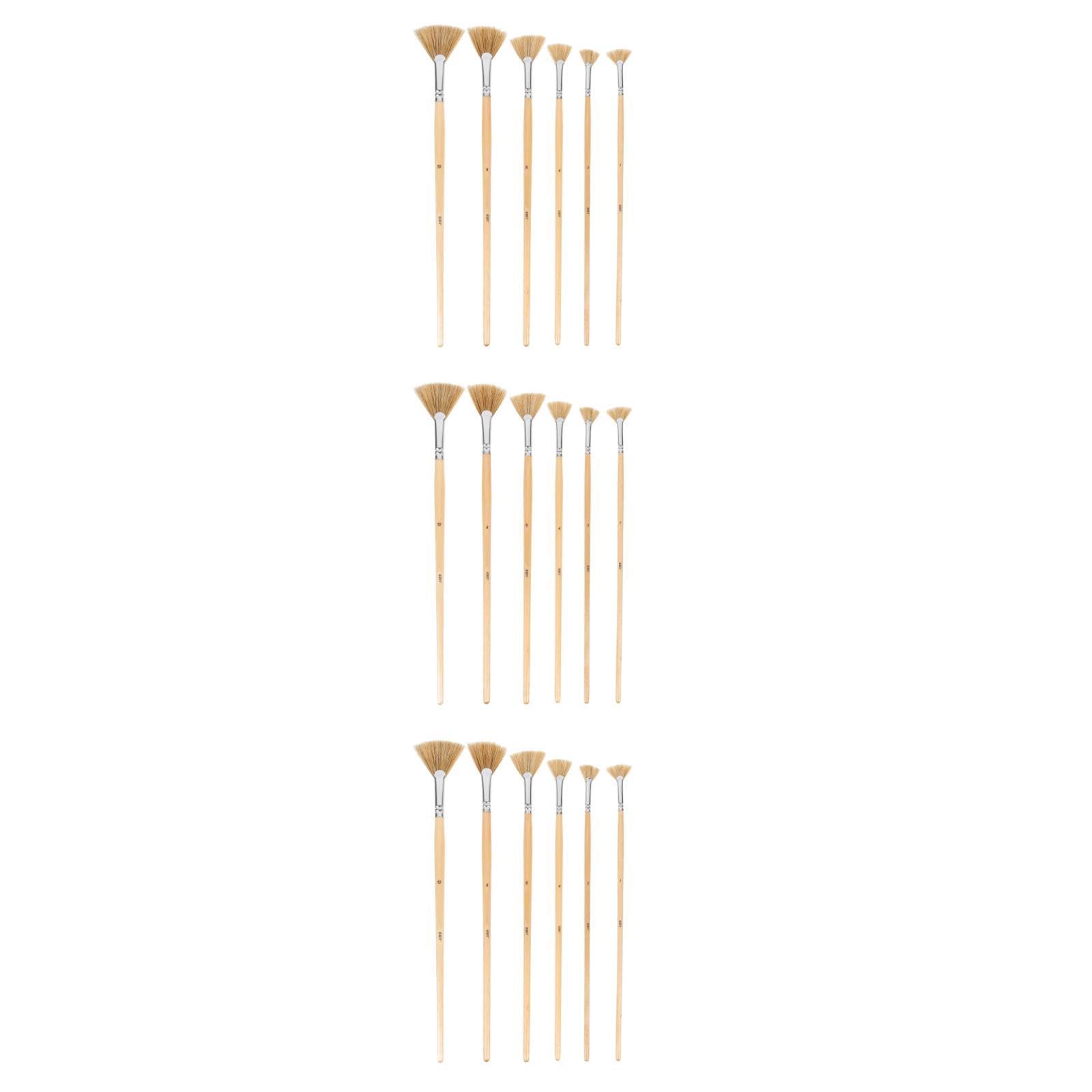 Operitacx 18stücke Teiliges Ergonomischer Pinsel Für Aquarell Und Ölfarben Verschleißfeste Malpinsel Mit Komfortablem Griff Für Stencil-projekte Verschiedenen Oberflächen