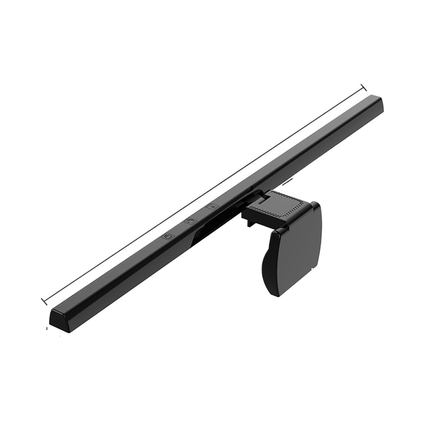 CUDTAPI Computers Screen Light, Stepless Dimming LED Lamp For Computers Monitor USB Reading Light, Clip-on Lamp Eye Protect Light(Nero)