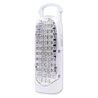 Pick Ur Needs Home Rechargeable Emergency LED Light with Dual Power 60 LED 8 hrs Lantern Emergency Light (White 60)