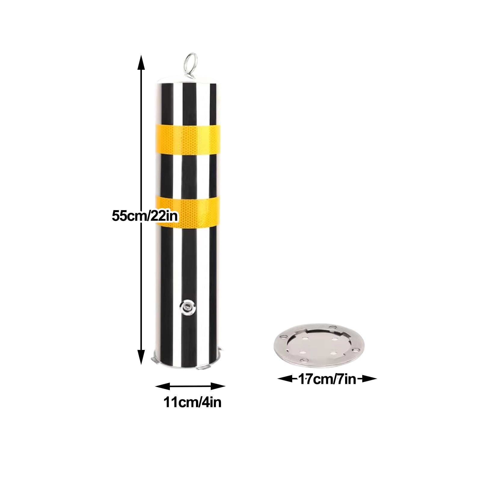 Bollardos, Postes guía de tráfico, barreras for zonas alto en parques(55cm/22in)