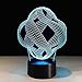 Produktbild Abstrakte Kunst 3D Lampe Led Nachtlicht 7 Farben Tischlampe Deko Glühbirne Touch Sensor Leuchten Leuchten Lampe
