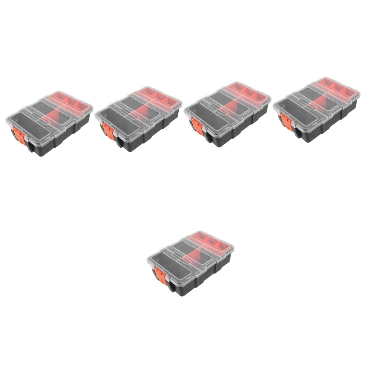 Conteneur pour vis transparent NUOBESTY avec fermeture sécurisée anti-perte