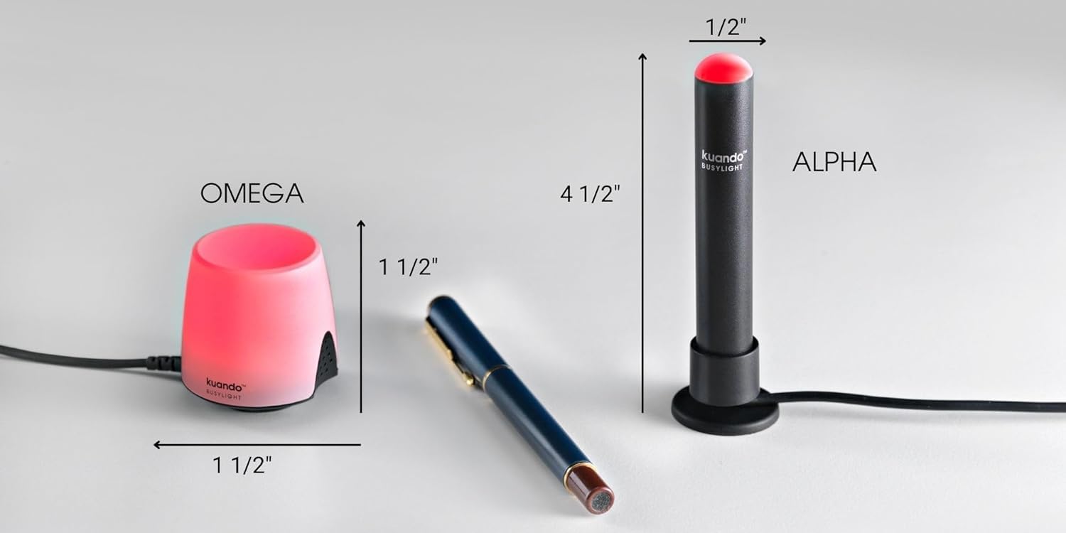 UC Omega Plus USB Indicateur LED Statut Fixation Magnétique Compatible Teams Zoom Webex