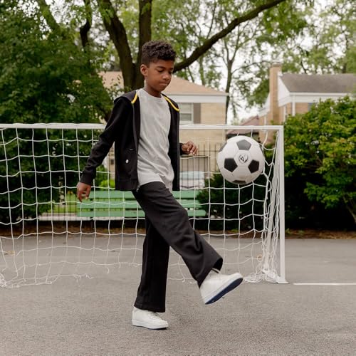 Mightly Girls' Cozy Wide Leg Pants | Organic Cotton Soft Fleece Sweatpants, Comfy Stretch Waistband, Fair Trade Certified2