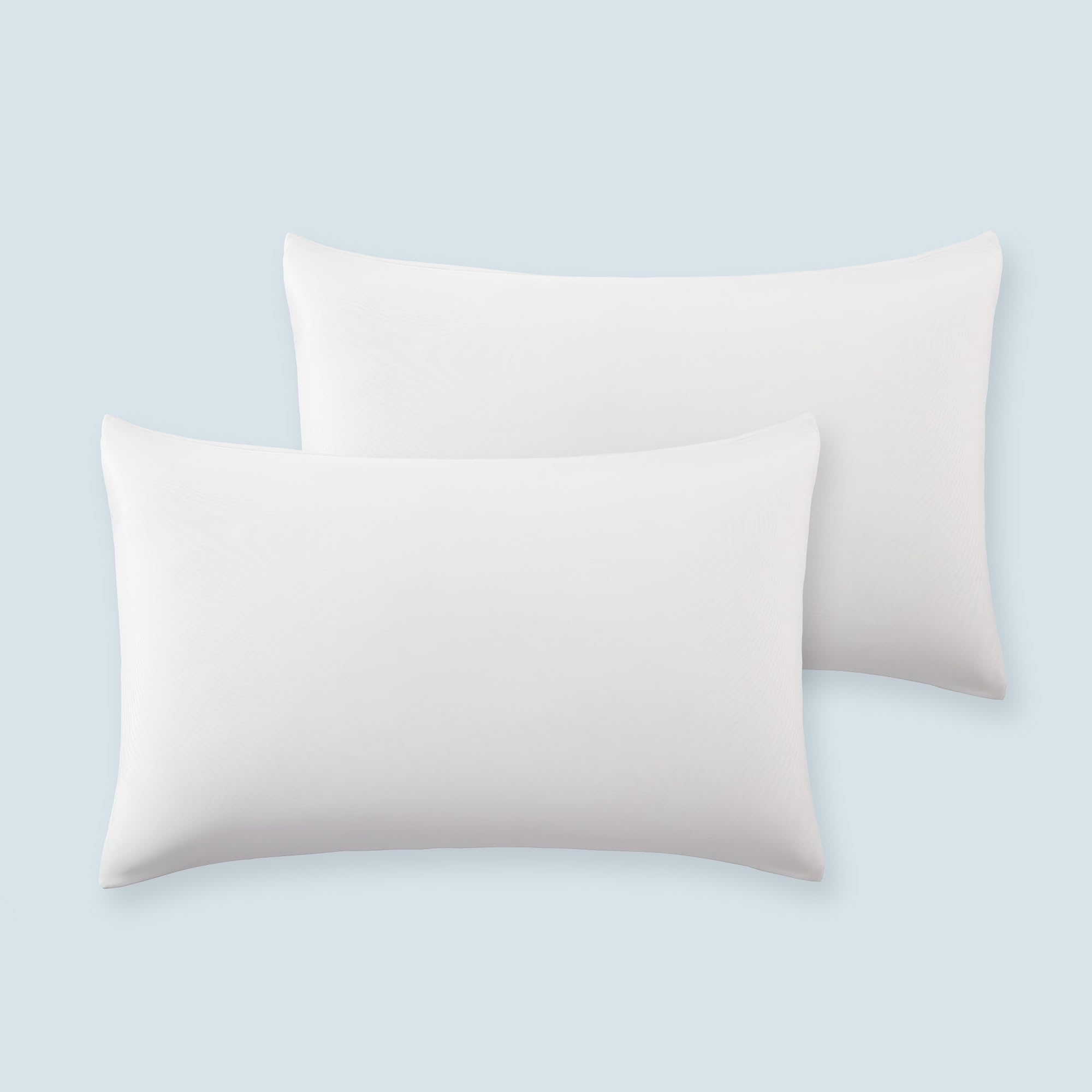 SLEEP ZONE Nanotex Cooling Pillowcases - 2 Pack Silky Pillow Cases for Hair and Skin Breathable Bedding for