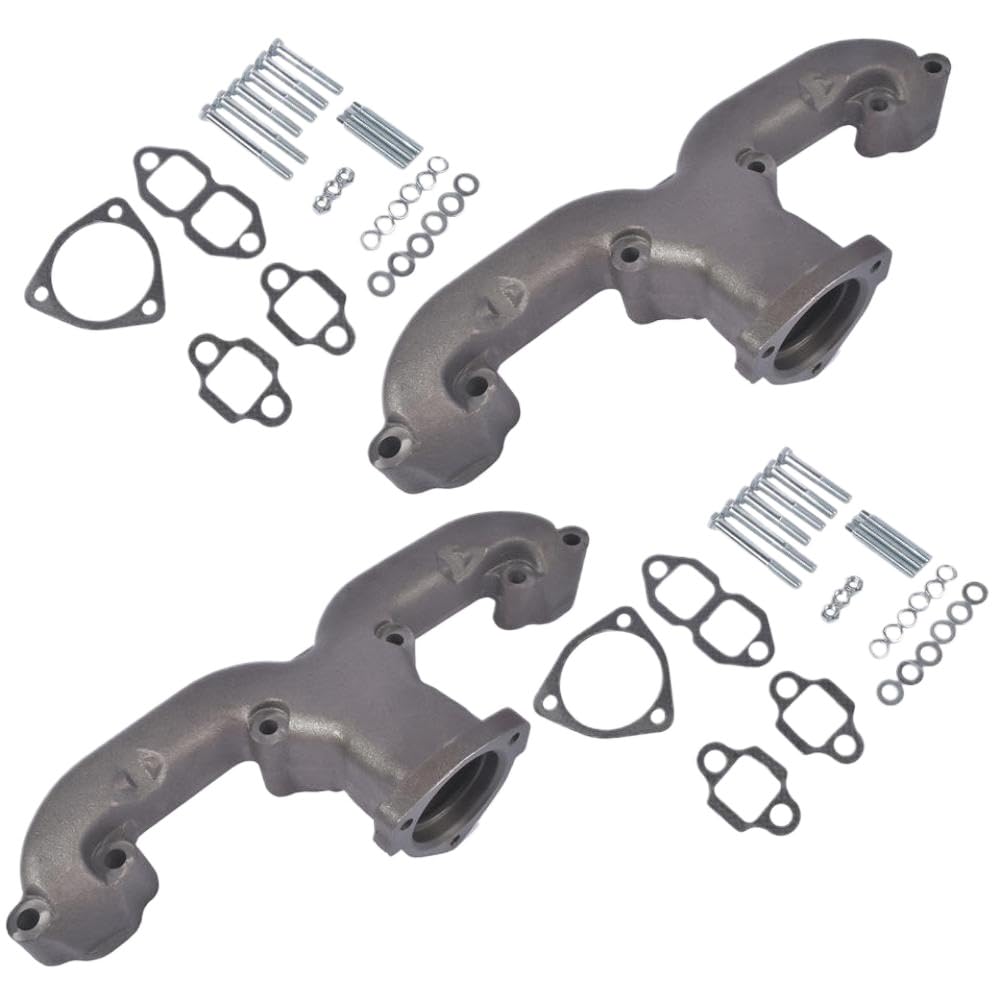 Set collettori di scarico compatibili con ferro sferoidale SBC 283 305 350 400 con guarnizione