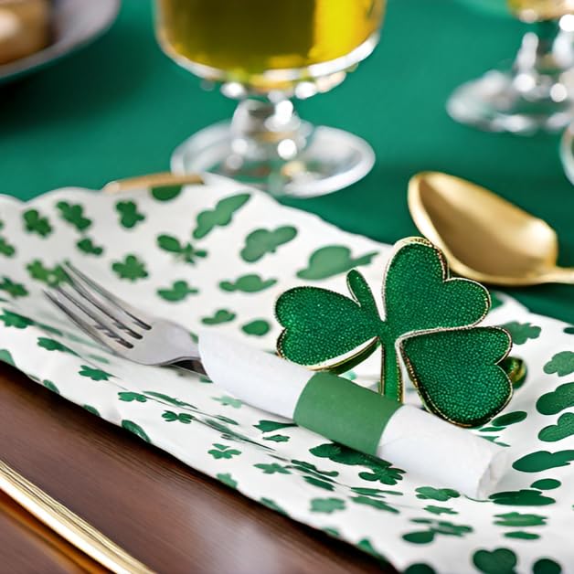 Image of NATURALABEL Self-Adhesive Napkin Bands for Wrapping Silverware - Pack of 2,000, for Family Reunion, Birthday Party, Wedding, Celebration (Green)