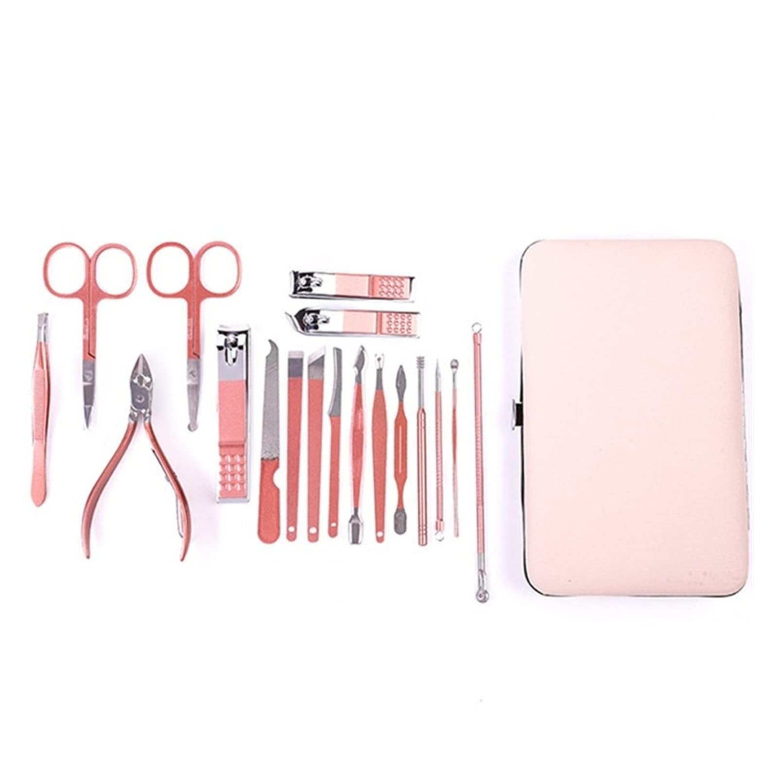 Scissors Nail Clippers Set Dead Skin Pliers Nail Cutting Pliers Pedicure Cuchillo Groove Sólo Herramienta de manicura de uñas (Color : 10 pcs Pink)