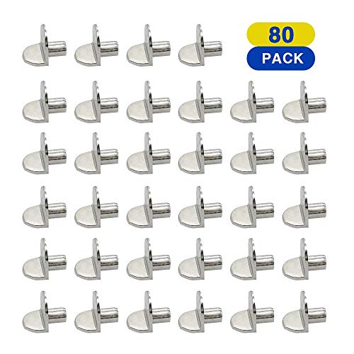 Shelf Bracket Pegs 80 Packs 5mm Cabinet Shelf Support Pegs Bracket Style