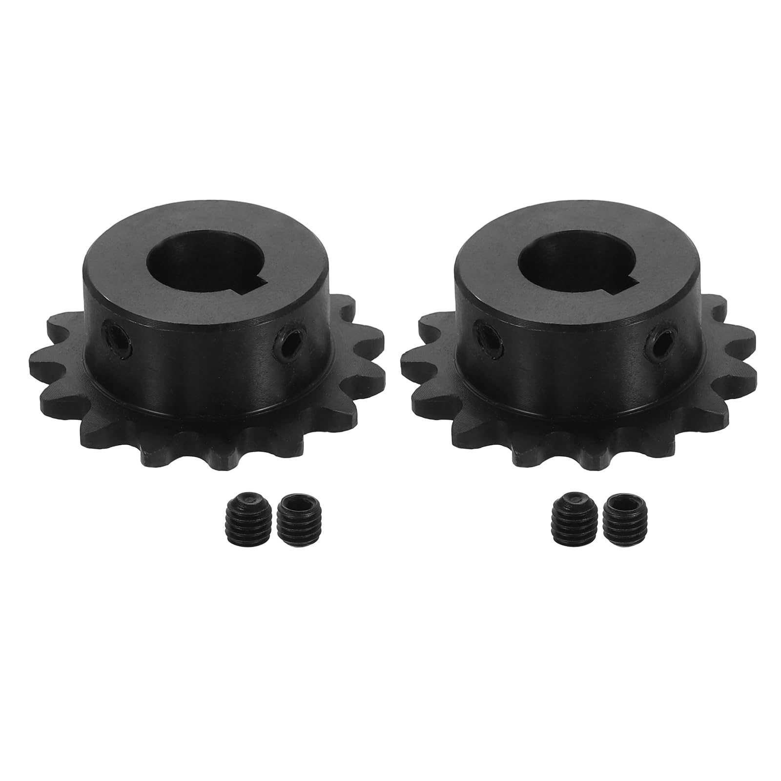 uxcell 2 Pcs #35 Chain Roller Sprocket 3/4" Bore, 24 Tooth C45 Carbon Steel ANSI #35 Roller Sprocket Round Hole with Set Screws for ISO 06C Chain — Amazon image 14