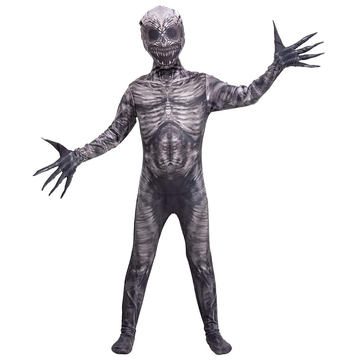 Spooktacular Creations Disfraz de segunda piel de fantasma unisex para niños de Halloween para fiesta de disfraces