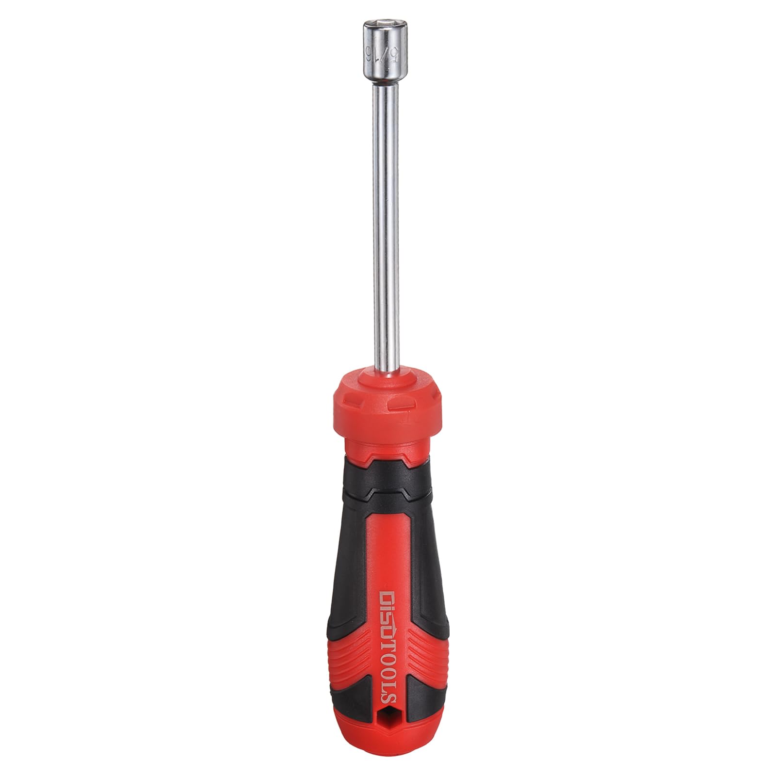 sourcing map SAE Nut Driver 5/16" CR-V Non-Magnetic Tip Hollow Shafts Hex Socket Screwdriver with Anti-Slip Handle for Automobile Repair Bit Driver