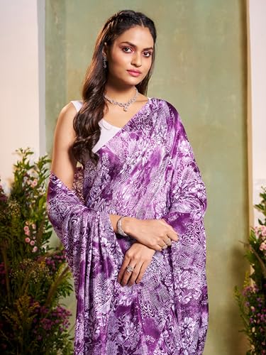 Image of Garden Vareli Art Silk Floral Print Saree