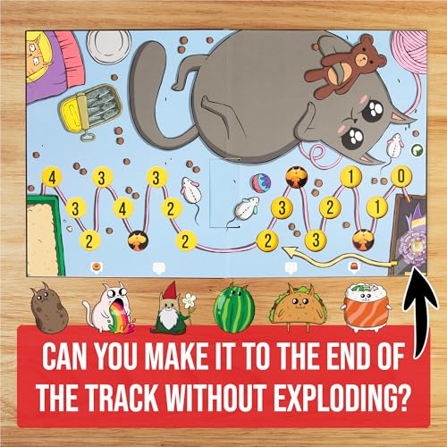 Image of Exploding Kittens: The Board Game - The Action Packed Party Game to Celebrate 10th Birthday - 2-6 Players Aged 7+ - Great for Adults, Teens, Collectors, Kids