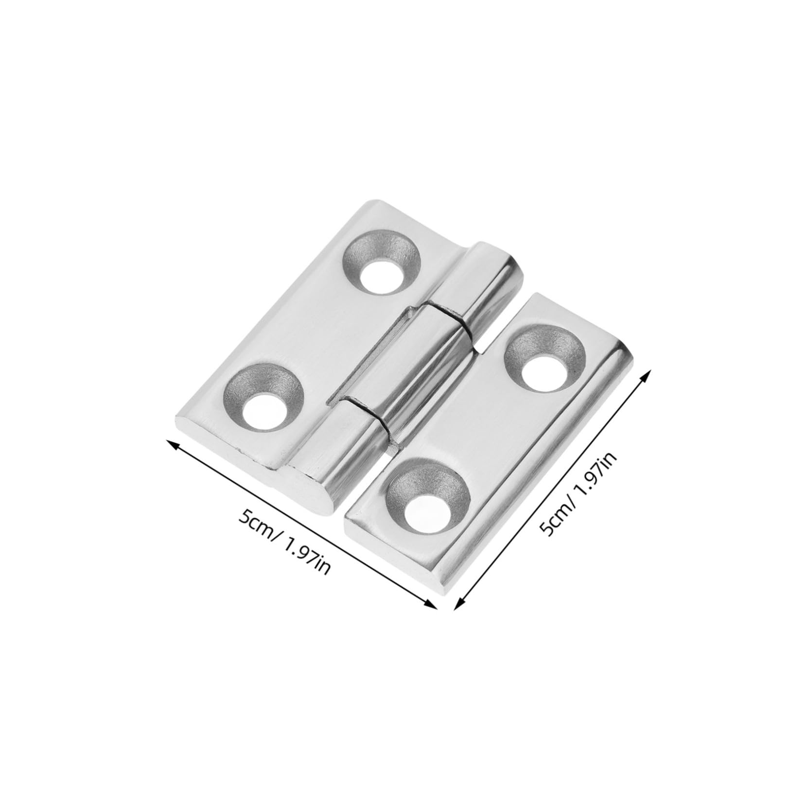 KONTONTY 2pcs Stainless Steel Hinge Boat Hinges Door Hardware Trailer Hardware Silver Stainless Steel
