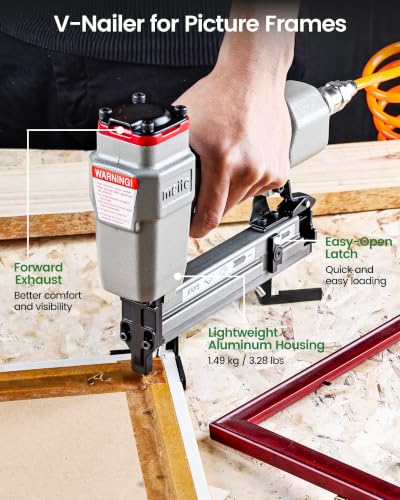 Image of meite V-Nailer Series V1015B Picture Frame Joiner or Picture Frame Nailer (Size 9 /32-Inch to 19 /32-Inch)