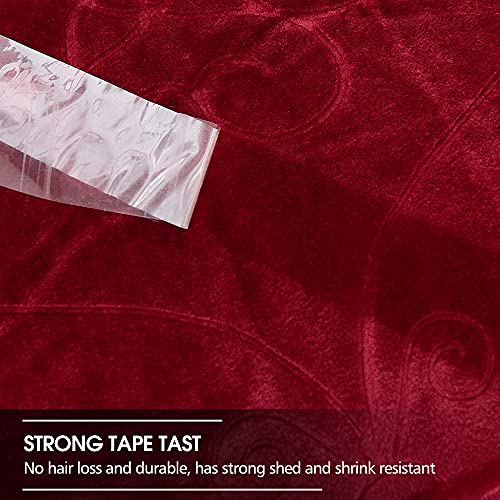 Image of JYK Luxury Fleece Plush Blanket 3.5 LB, 1 Ply, Korean Mink Blanket Queen 79 inch x 91 inch - Super Soft and Warm, Lightweight and Cozy Fuzzy Solid Color Embossed Fleece Blanket for Bed (Burgundy)