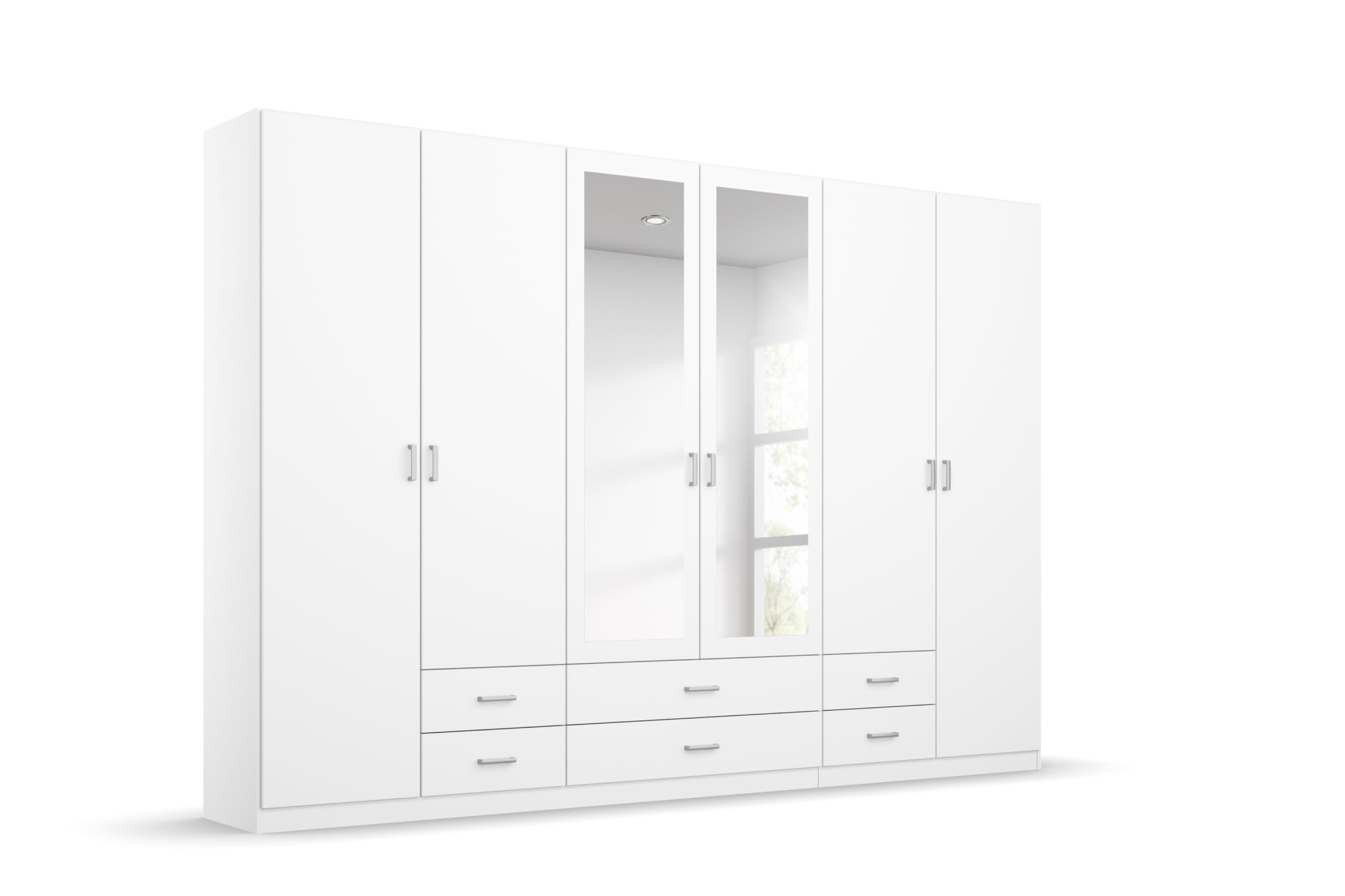 Rauch Möbel Gamma, Kleiderschrank, Farbe Weiß, Breite 271 cm