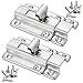 Price comparison product image YUOIP® 2.5"Door Lock Gate Bolt Stainless Steel Door Latch Gate Latch Sliding Bolt for Bathroom Door Lock Loft Hatch Catch Window Furniture Pet Gate Lock(2 Pack)