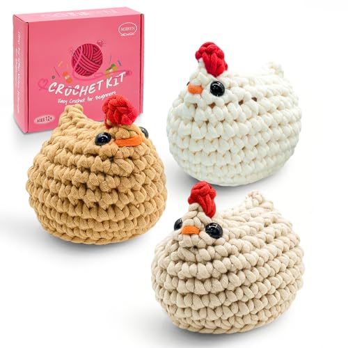 SGIBYN Crochet Kit for Beginners with Step-by-Step Video Tutorials, Starter