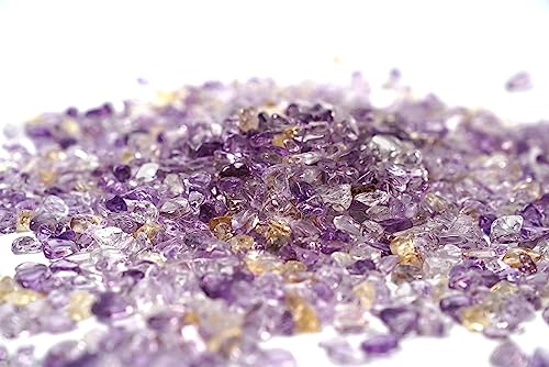 Image of ZenQ 1 lb Crystal Chips, Tumbled Stone Chips for Crafts | Polished, Undrilled Gemstones for Resin Art, Vase Filler, Plant Decor, Candle Making, and DIY Projects
