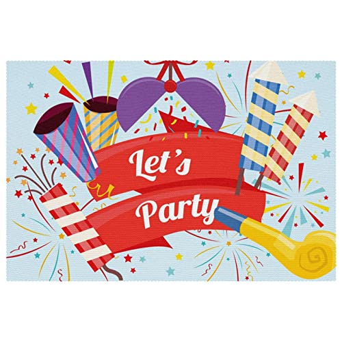 Set de table Let's Party lavable pour protéger de la chaleur - 2
