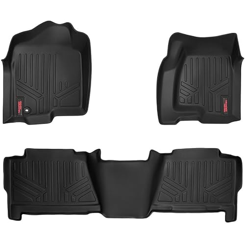 Rough Country Floor Mats for 1999-2006 Chevy/GMC 1500 | Crew Cab - M-29913 , Black