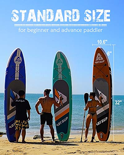 Paddle Boards 10’/10’6″/11’Wide Inflatable Stand Up Paddle Board with Premium SUP Board Accessories for Adults & Youth of All Skill Levels
