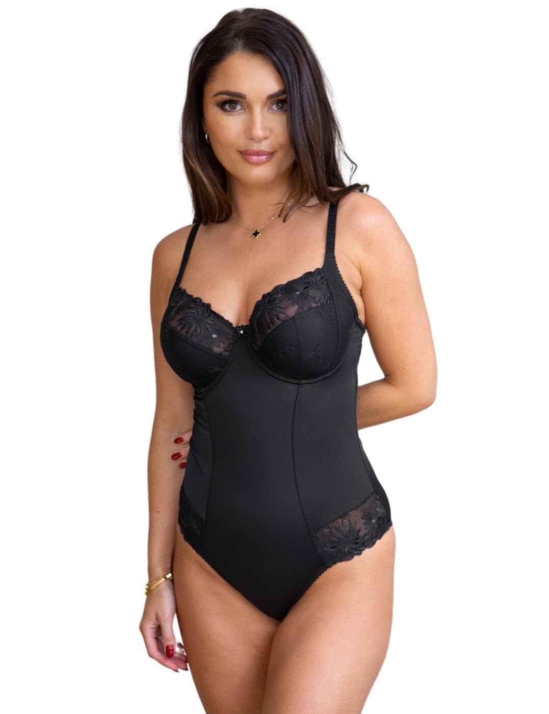 Pour Moi St Tropez Bodyshaper - Black - 32DD - Full Cup - Underwired - Tummy Control
