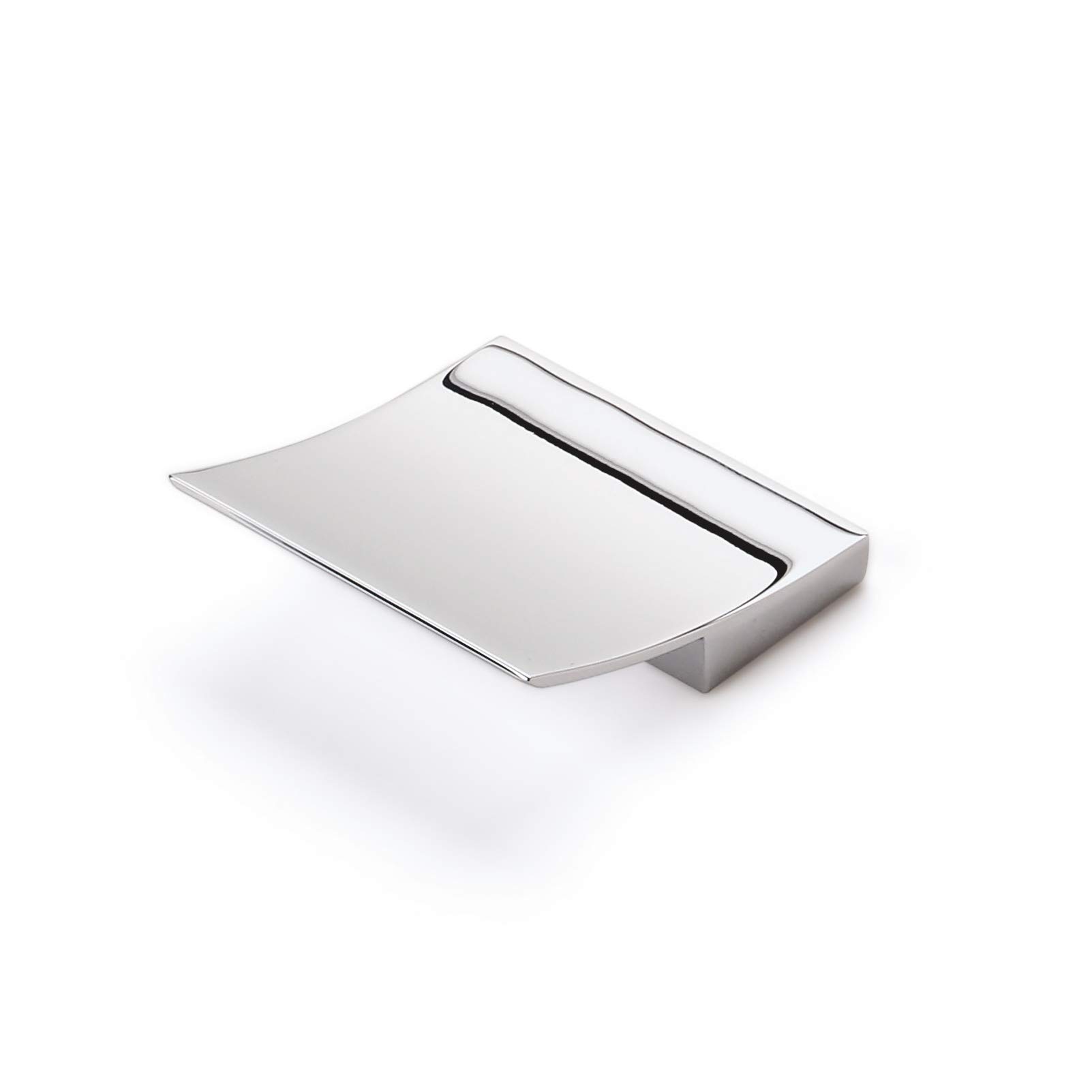 32mm Kitchen Cupboard Knob Polished Chrome Square Pull Cabinet Handle Door Shiny