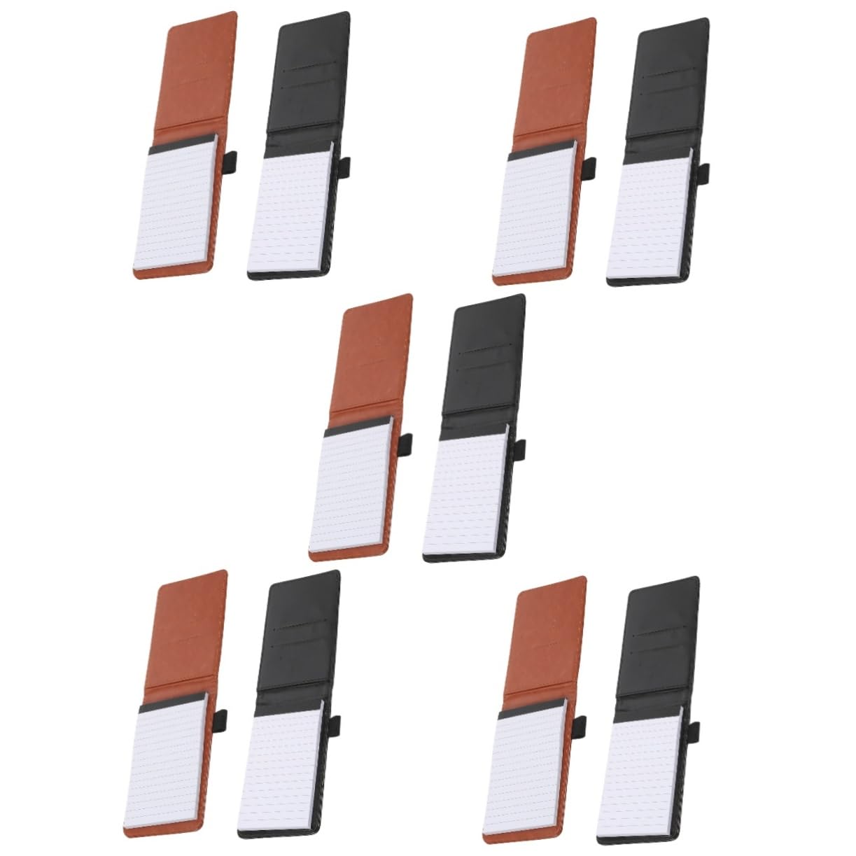 HOMSFOU 5 Sätze Studenten Schreiben Notizblock Schreibutensilien Meeting Notizbuch Adentkalender Todo Multipack Notizbuch Für Geschäftsschreiben Tagesnotizbuch Aus Leder Papier 2 Stück * 5